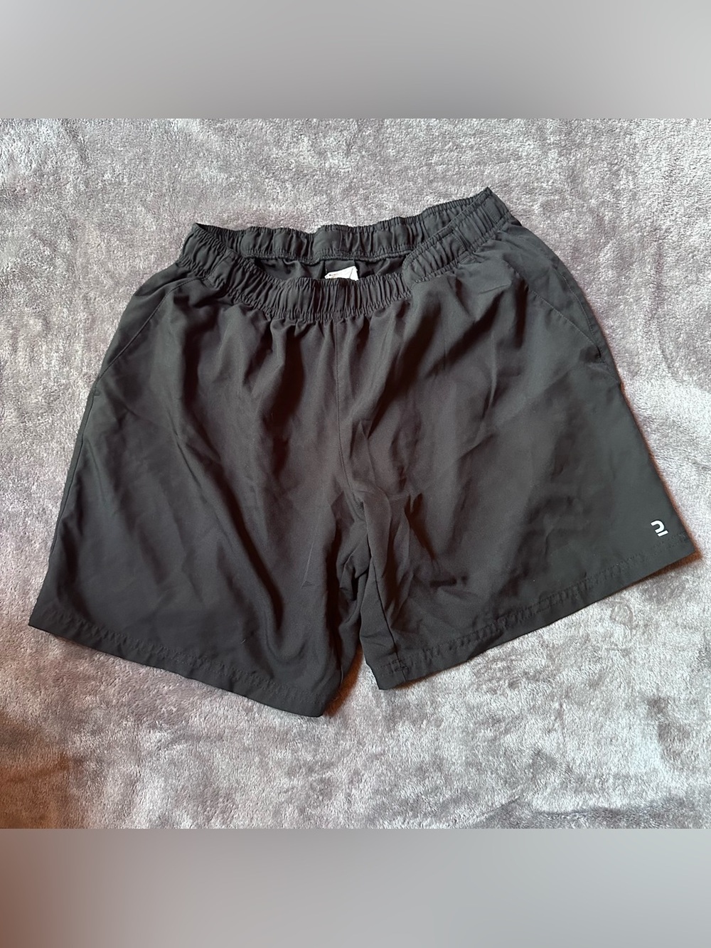 Decathlon Men's Black Athletic Shorts - Lightweight Performance